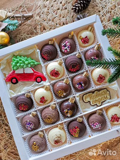 Шоколад ручной работы новый год