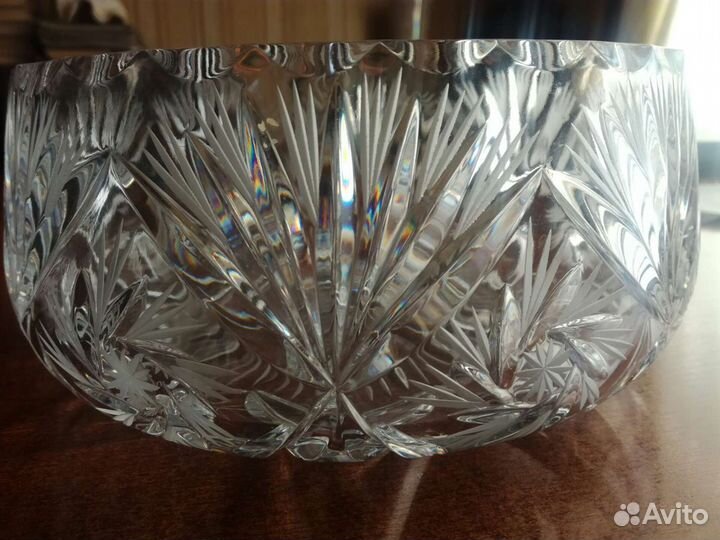 Хрустальный салатник большой СССР
