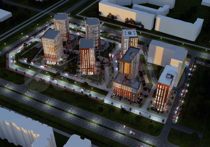 1-к. квартира, 42,5 м², 12/17 эт.