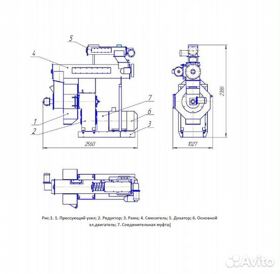 Пресс гранулятор для производства