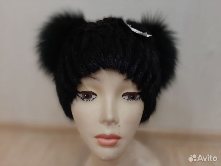 Головные уборка из норки,песца идр