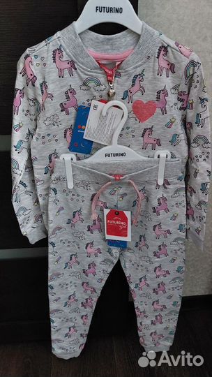 Костюм (толстовка,брюки)для девочки р.116 futurino