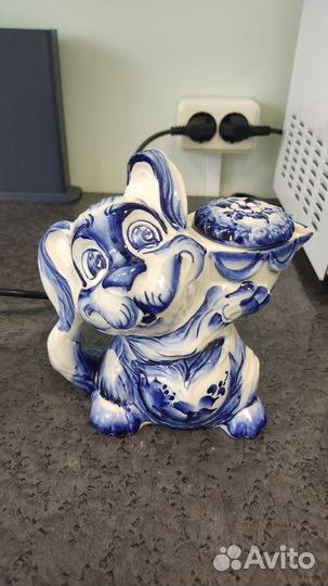 Заварочный чайник собака под гжель