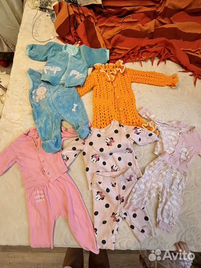 Вещи пакетом от 6 месяцев до 1 года на девочку