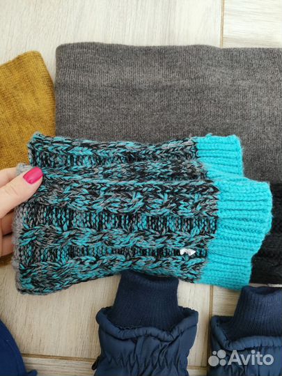 Шарф шапка варежки краги пакетом 3-6 лет