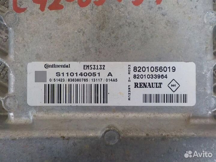 Блок управления двигателем Renault Logan I 2005-2