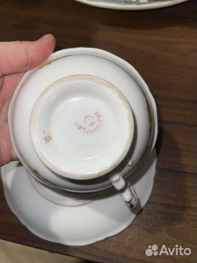 Антикварная чайная пара Англия