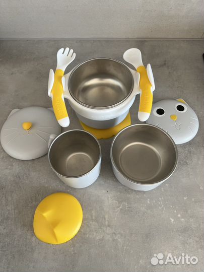 Набор посуды детский BeBeBus нержавеющая сталь