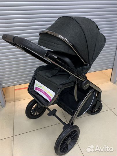 Коляска 2 в 1 хром