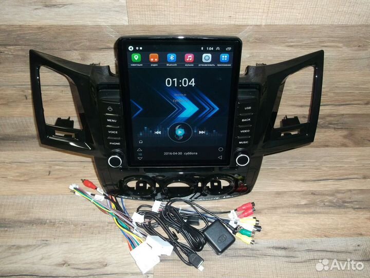 Магнитола Toyota Fortuner Android Tesla
