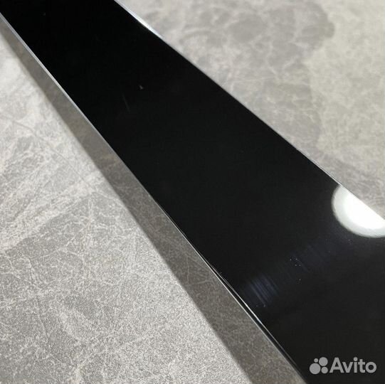 Молдинг плоский Черный глянцевый