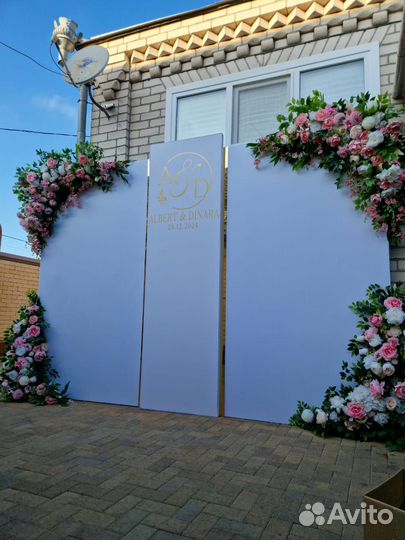 Прокат посуды фотозоны столы стулья