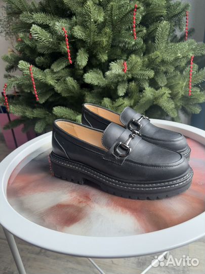 Лоферы натуральная кожа 37