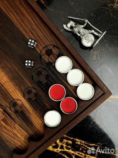 Нарды ручной работы с логотипом 