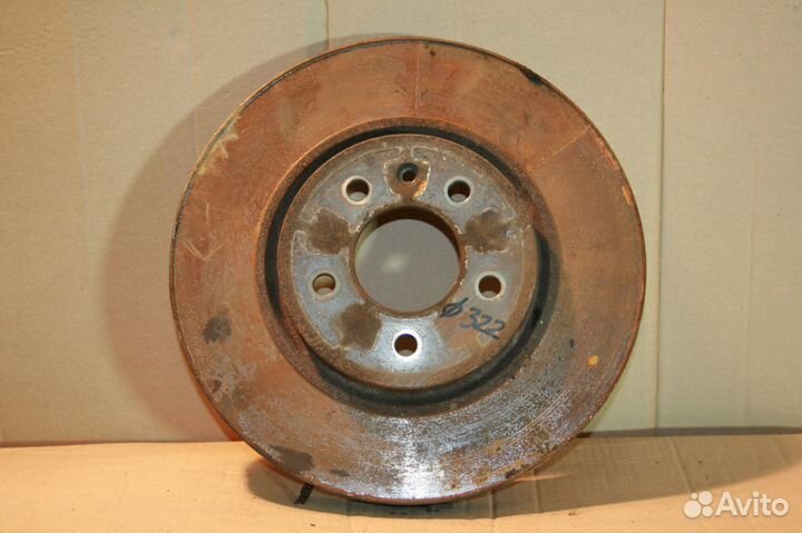 Диск тормозной передний 321 мм Опель Астра J