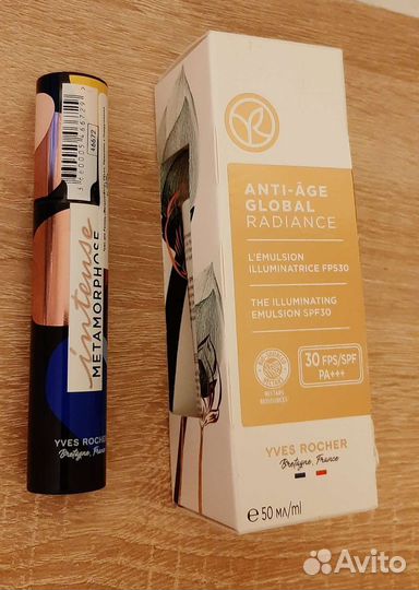 Yves Rocher эмульсия spf 30 и тушь