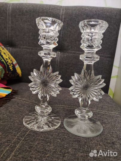 Подсвечники хрустальные 2 шт
