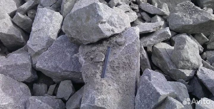 Камень булыжник (горная масса) отгруз. 20 м3 (куб)