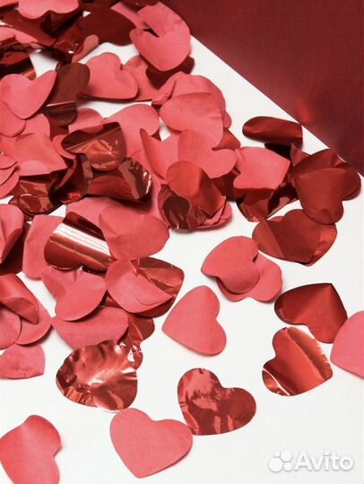 Хлопушка свадебная (гендер пати) сердца