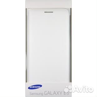 Оригинал Чехол-Книжка на samsung Galaxy E5 (белый)