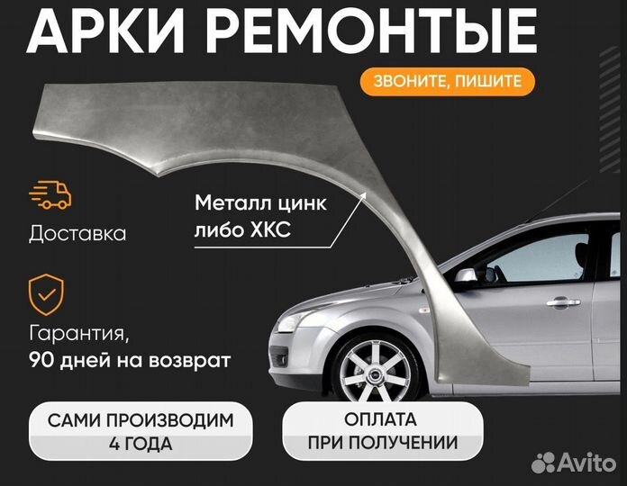 Ремонтные арки Ford Focus 1