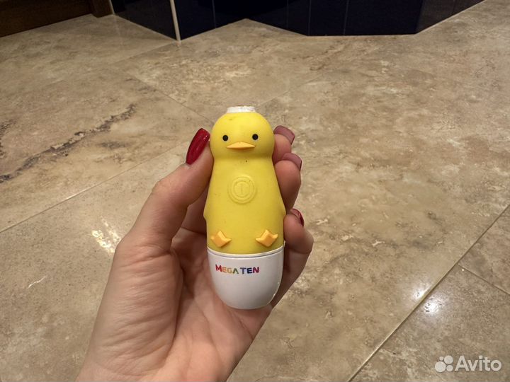 Детская электрическая зубная щетка Mega ten утка