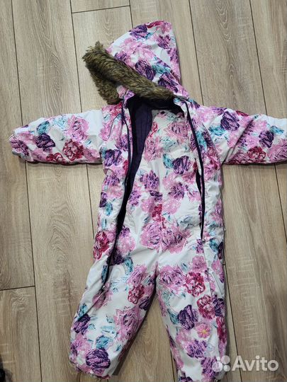 Зимний комбинезон для девочки huppa 98