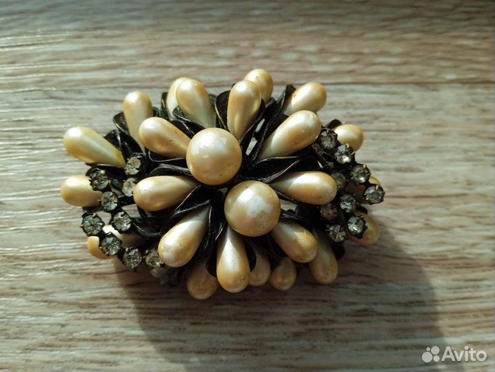 Брошь СССР под жемчуг