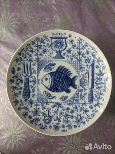 Тарелки Рыба Городецкий лфз