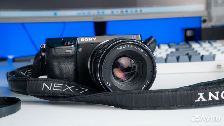 Sony Alpha NEX 7 + Helios 44M + 128гб + кофр