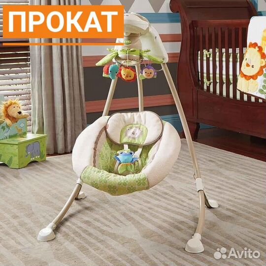 Аренда. Электрокачели Фишер Прайс Тропический Лес