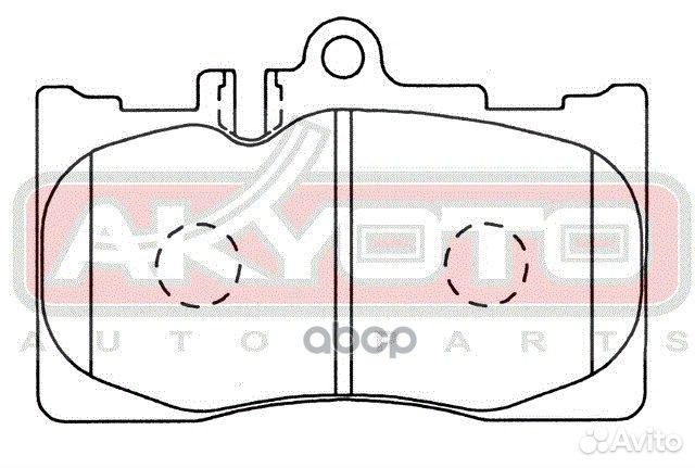 Колодки тормозные дисковые передние AKD-1455 AK