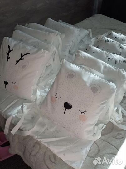 Бортики для детской кроватки