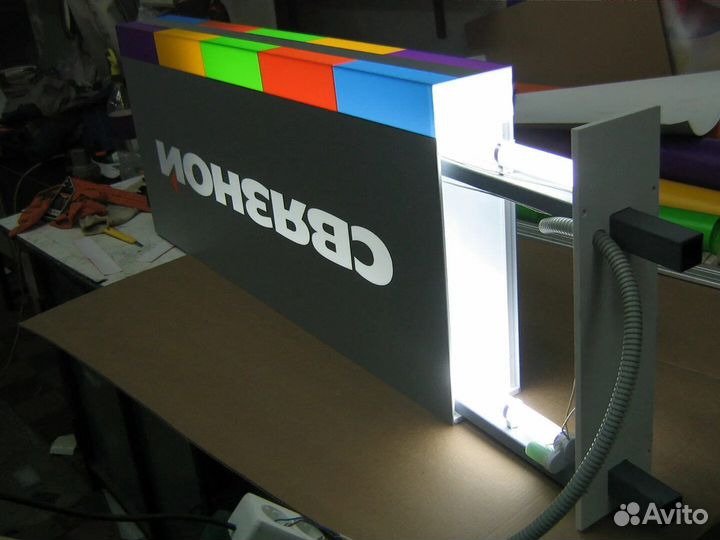 Изготовление и монтаж наружной рекламы лайтбокс