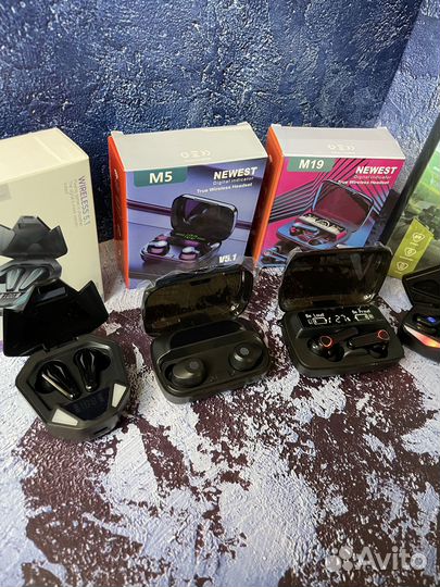 Беспроводные игровые наушники М5, М19, Х6, Е35