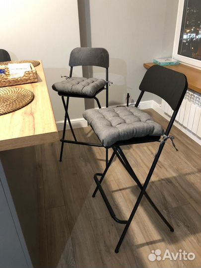 Барные стулья складной IKEA franklin, 4 шт