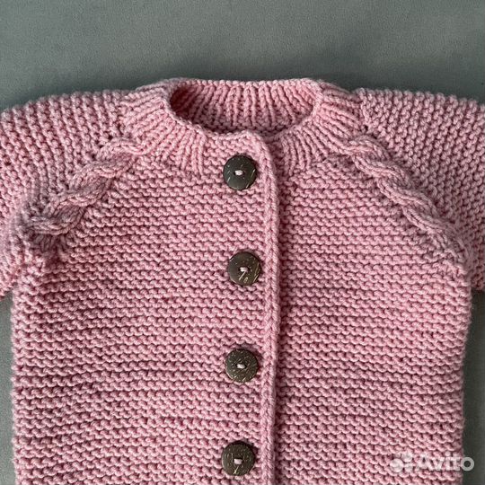 Кофта детская для девочки вязаная