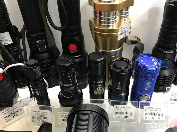 Фонари ручные, налобные, поисковые и для дайвинга