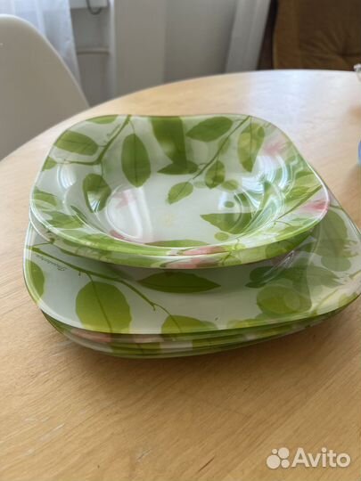 Стеклянные тарелки luminarc 7 штук