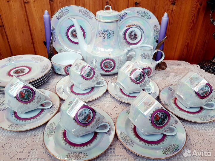 Старинный чайный сервиз Мадонна, гдр
