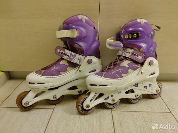Роликовые коньки раздвижные 38-41 Larsen