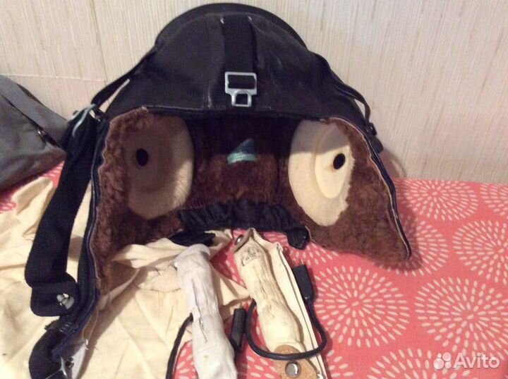 Меховой летный Шлемофон