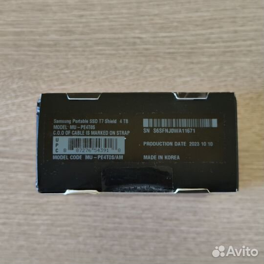 SSD Samsung potable T7 shield 4tb
