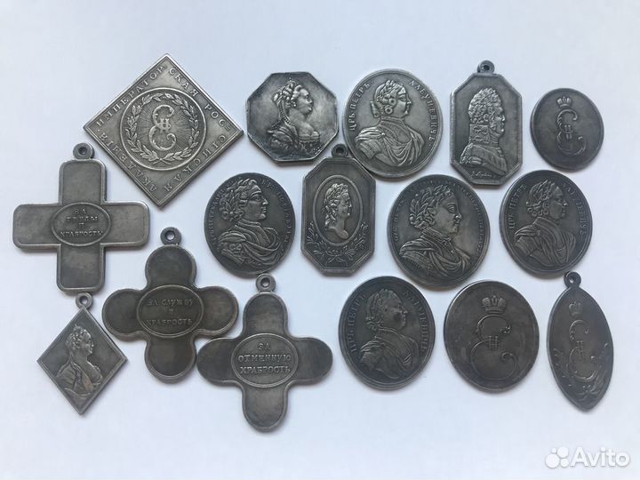 Подвесные медали царской России, 115штук+16, копии