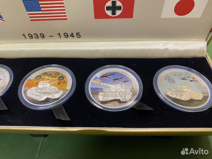 Набор монет Танки второй мировой войны