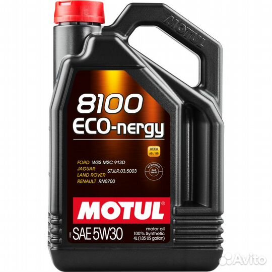 Motul 8100 Eco-nergy SAE 5W30 4л (импорт) А5/В5