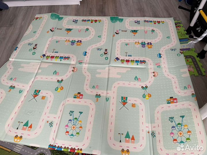 Развивающий коврик складной двухсторонний 180*200