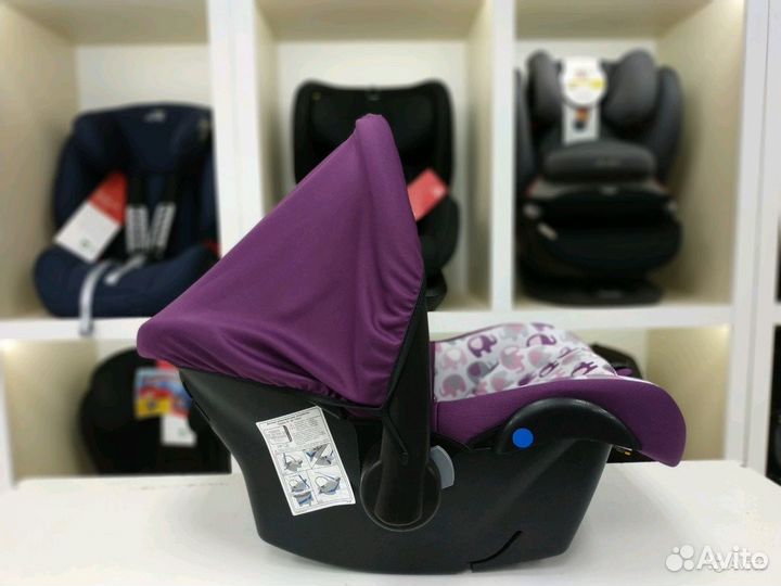 Автолюлька 0-13кг для новрожденных Еду-Еду фиолето