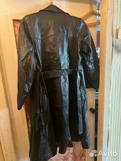 Кожаный плащ СССР. мужской