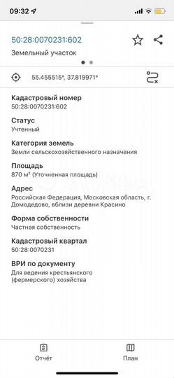 Участок 19 сот. (СНТ, ДНП)